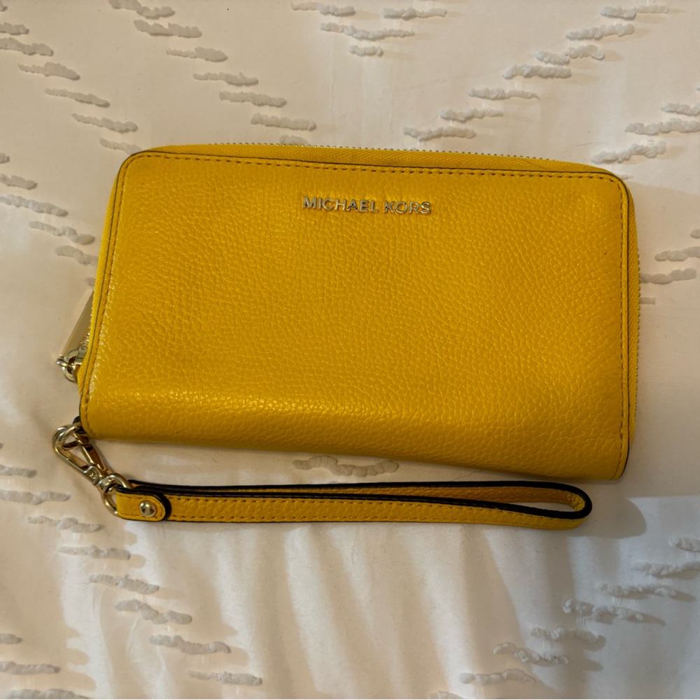 Yellow Michael Kors Wallet